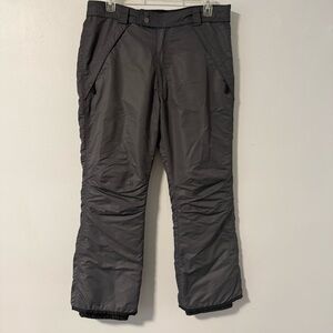 Sportcaster Women’s Gray Ski Pants Snow Pants Insulated Size XL Adjustable Waist